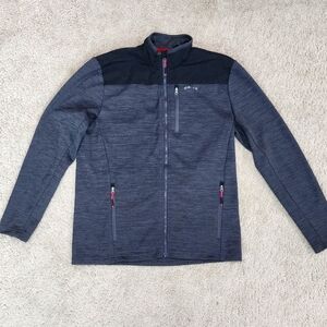 Orvis Gray and Black Full-Zip Sweatshirt
